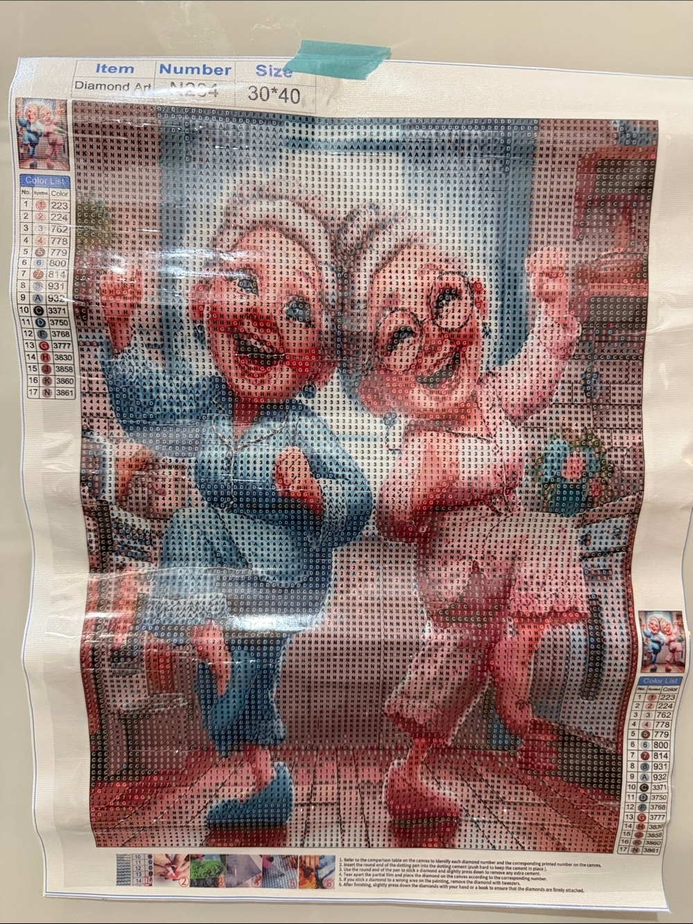 Cute Dancing Besties Diamond Painting Kit 30x40cm